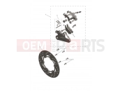 Triumph 2025 Scrambler 400 X Rear Caliper & Disc