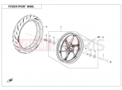 CFMOTO 2023 MOTORCYCLE 450 SR S (CF400-9F [EU5] ) FRONT WHEEL - F07