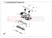 CFMOTO 2025 MOTORCYCLE 450 SR S (CF400-9F [EU5] ) THROTTLE@^INJECTOR - E17