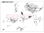 FRONT PLASTICS - F04-1 - CFMOTO CFORCE 1000 (CF1000AU) 2021
