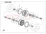 CFMOTO 2025 ATV CFORCE 1000 (CF1000AU-2) REAR WHEE(WITH LOCK RING) - F11-B