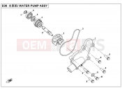 CFMOTO 2017 ATV CFORCE 450 (CF400ATR-2L [T3a] ) WATER PUMP ASSY - E08