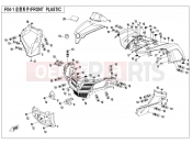 CFMOTO 2019 ATV CFORCE 450 (CF400ATR-2S [T3a] ) FRONT PLASTICS - F04-1