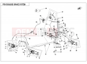 BRAKE SYSTEM(RH,SPLIT) - F08-D - CFMOTO CFORCE 450 (CF400AU-A) 2020