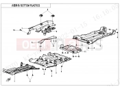 CFMOTO CFORCE 450 (CF400AZ-3L) BOTTOM PLASTICS - F04-6