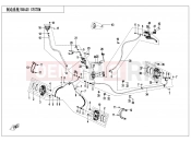 CFMOTO CFORCE 450 (CF400AZ-3L) BRAKE SYSTEM - F08-A-V3