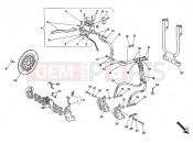 DUCATI 1993 Monster 600 FRONT BRAKE SYSTEM DOUBLE DISC » BRAKING SYSTEM