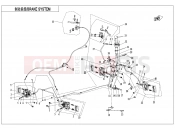 BRAKE SYSTEM(LH,ASSEMBLED,ORDINARY) - F08-A - CFMOTO CFORCE 520 (CF500AU-7A) 2020