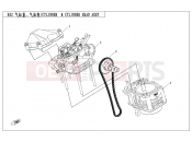 CYLINDER/CYLINDER HEAD ASSY - E02 - CFMOTO CFORCE 520 (CF500AU-7A) 2020