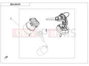CFMOTO 2021 ATV CFORCE 625 (CF600AU-3LF) LOCK KIT - F01-V1