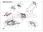 CFMOTO 2021 ATV CFORCE 625 (CF600AU-3LF) FRONT PLASTICS - F04-2