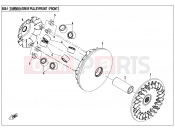 DRIVE PULLEY - E05-1 - CFMOTO CFORCE 800 (CF800ATR-2) 2018