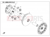 CFMOTO 2018 ATV CFORCE 820 (CF800AU-2B) DRIVE PULLEY ASSY. - E05-1