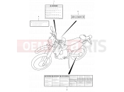 45 - LABEL (MODEL Y) - Suzuki DR-Z400 Y (2000) (E01)