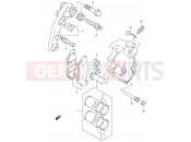 50 - FRONT CALIPER - Suzuki DR-Z400 Y (2000) (E01)