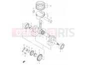 SUZUKI DR-Z400 Y (2000) (E03,E28,E33) 7 - CRANKSHAFT (MODEL Y)
