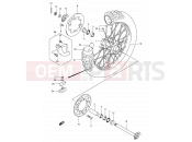 SUZUKI DR-Z400 Y (2000) (E03,E28,E33) 55 - REAR WHEEL