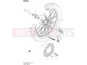SUZUKI DR-Z400E K6 (2006) (E01) 58 - FRONT WHEEL