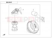 CFMOTO 2024 UTV UFORCE 1000 (CF1000UTR-3) LOCK KIT(WITH STEERING WHEEL LOCK) - F01-B