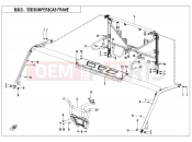 CFMOTO 2025 UTV UFORCE 1000 (CF1000UTR-3) BUMPER @^ CAB FRAME - F23-V2