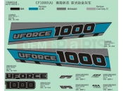 CFMOTO 2018 UTV UFORCE 1000 (CF1000UU) DECAL KITS(MATTE TITANIUM GREY) - F19-2-B