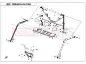 CFMOTO 2018 UTV UFORCE 1000 (CF1000UU) BUMPER @^ CAB FRAME - F23-V1
