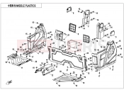 CFMOTO 2019 UTV UFORCE 1000 (CF1000UU) MIDDLE PLASTICS(FOR SIDE DOORS) - F04-3-A-V4