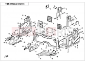 CFMOTO 2020 UTV UFORCE 1000 (CF1000UU) MIDDLE PLASTICS(FOR SIDE DOORS) - F04-3-A-V4