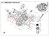 CFMOTO UFORCE 550 (CF500UTR-2) LEFT CRANKCASE ASSY