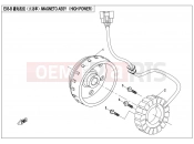 CFMOTO UFORCE 550 (CF500UTR-2) MAGNETO STATOR ASSY(HIGH POWER)