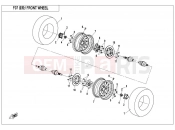 CFMOTO UFORCE 550 (CF500UTR-2) FRONT WHEEL