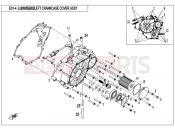 CFMOTO UFORCE 550 (CF500UTR-2) LEFT CRANKCASE COVER ASSY. - E01-4-V1