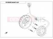 CFMOTO UFORCE 550 (CF500UTR-2) MAGNETO STATOR ASSY(HIGH POWER) - E03-B