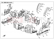 CFMOTO 2013 UTV UFORCE 550 (CF500UU) MIDDLE PLASTICS - F04-4
