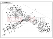 CFMOTO 2014 UTV UFORCE 550 (CF500UU) REAR AXLE - F33