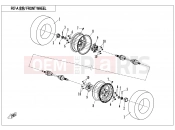 CFMOTO UFORCE 550 (CF500UU) FRONT WHEEL - F07-A