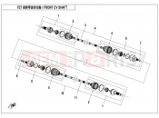 CFMOTO UFORCE 550 (CF500UU) FRONT CV SHAFT - F27