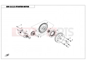 CFMOTO UFORCE 550 (CF500UU) STATER MOTOR - E09
