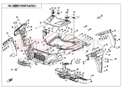 CFMOTO 2019 UTV UFORCE 550 (CF500UU) FRONT PLASTIC - F04-1