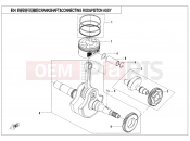 CFMOTO UFORCE 550 (CF500UU) CRANKSHAFT/CONNECTING ROD/PISTON ASSY - E04