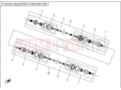 CFMOTO UFORCE 600 (CF600-5) FRONT CV DRIVE SHAFT ASSY