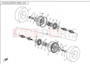 CFMOTO UFORCE 600 (CF600-5) FRONT WHEEL