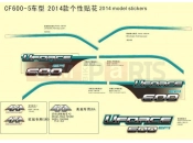 CFMOTO UFORCE 600 (CF600-5) STICKERS、NAMEPLATES