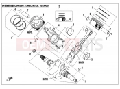 CFMOTO UFORCE 800 (CF800-3) CRANKSHAFT&CONNECTING GOD& PISTON ASSY