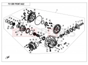 CFMOTO UFORCE 800 (CF800-3) FRONT AXLE