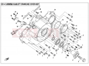 CFMOTO UFORCE 800 (CF800-3) LEFT CRANKCASE COVER ASSY - E01-4