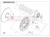 CFMOTO UFORCE 800 (CF800-3) DRIVEN PULLEY(CVtech) - E05-2-B