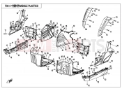 CFMOTO 2020 UTV UFORCE 800 (CF800-3) MIDDLE PLASTICS