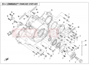 CFMOTO 2020 UTV UFORCE 800 (CF800-3) LEFT CRANKCASE COVER ASSY. - E01-4