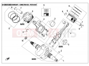 CFMOTO 2021 UTV UFORCE 800 (CF800UTR-2) CRANKSHAFT @^ CONNECTING ROD @^ PISTON ASSY. - E04-V1